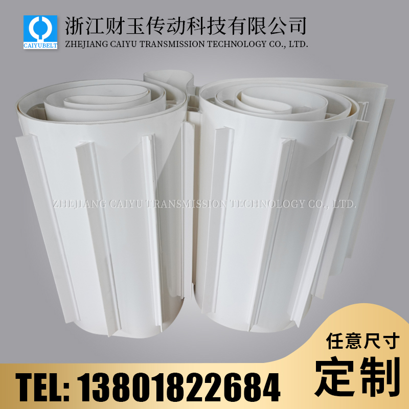 白色亚光挡板输送带